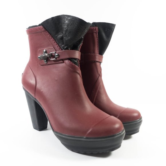 Sorel Medina Heeled Waterproof Rain Boots - Women's Size 7.5 - Picture 4 of 8